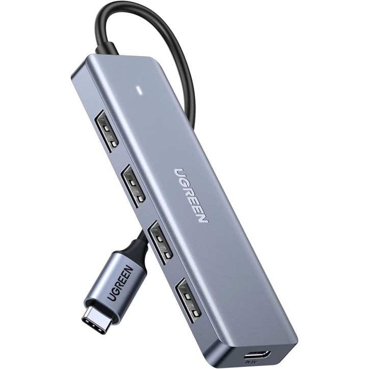 UGREEN Hub USB 3.0 4 porte USB 3.0 e USB-C Power Supply 70336