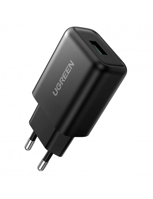 70273 UGREEN Caricatore USB 18W QC 3.0 Black 70273