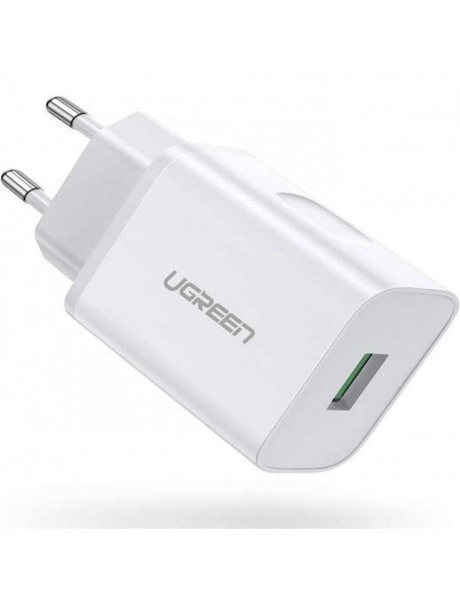 10133 UGREEN Caricatore USB 18W QC 3.0 White 10133