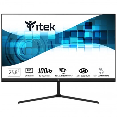 ITMF24I105FHD ITEK Monitor GWF 23.8" (24") Full HD, VA, 100Hz, 16:9, 5ms, HDMI, VGA, Speaker, LBL, Slim, Frameless