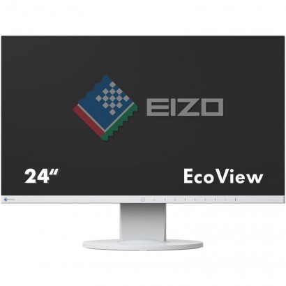 EV2450-WT Monitor 24" 16:9 EIZO FlexScan EV2450 Full HD IPS VGA HDMI DP Speaker Bianco (Ricondizionato Grado A)