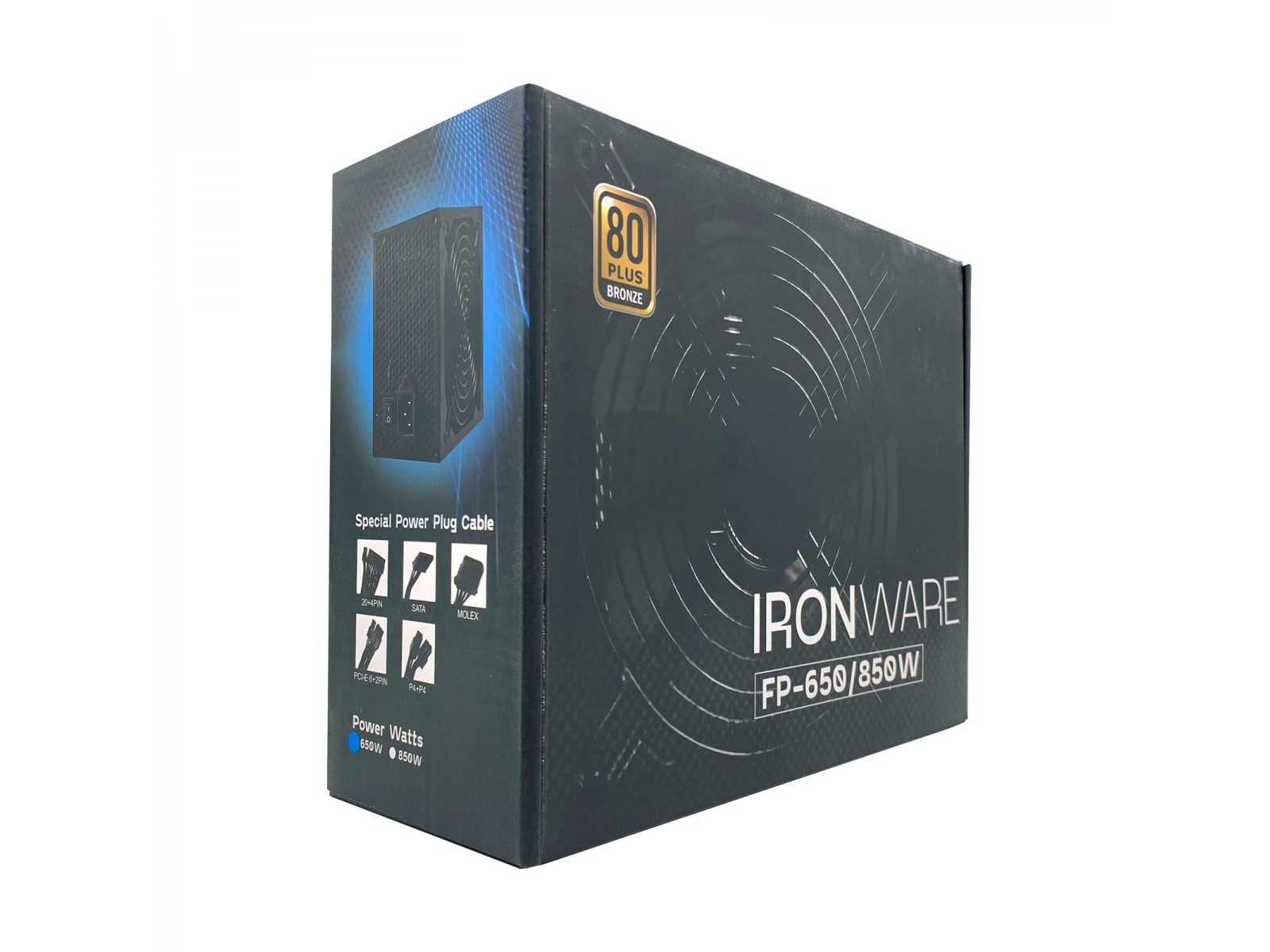 FP-650W Ironware FP-650W Alimentatore ATX 650W 80 Plus Bronze