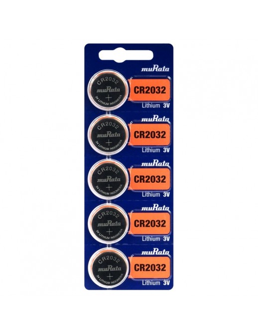 CR2032-5PZ-MURATA Murata 5 Batterie Tampone Al Litio CR 2032 3V