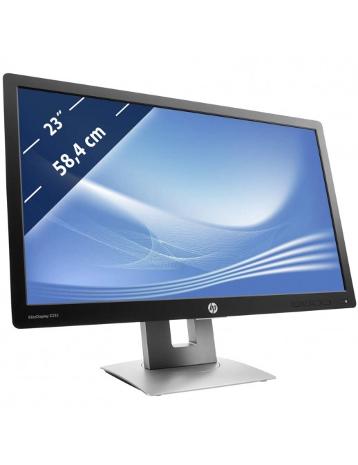 E232 Monitor 23" 16:9 HP Elite Display E232 Full HD IPS VGA HDMI DP Nero (Ricondizionato Grado A)