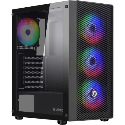 CS0303PW-R603K547 Nuwo Rodan R603 Case ATX Nero 4 Ventole A-RGB