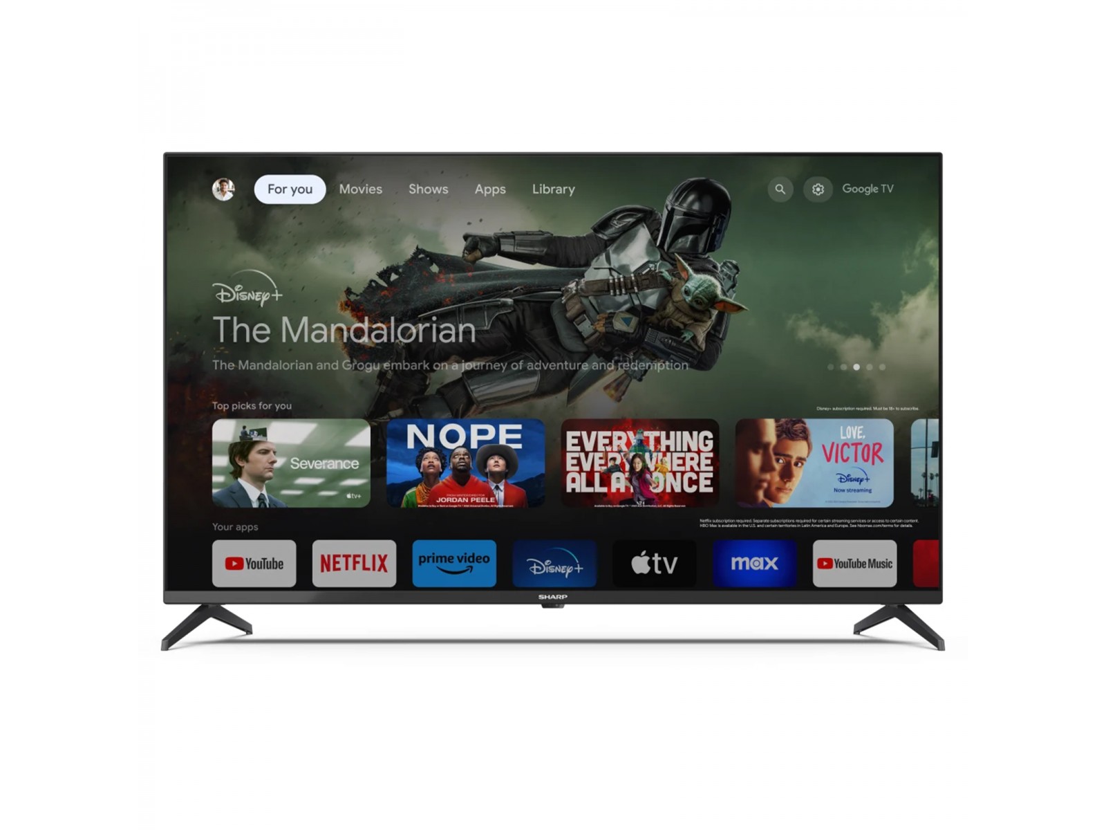 SHA43GL4260E Smart TV Sharp Aquos SHA43GL4260E 43" 4k Google TV