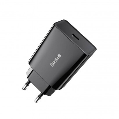 CCFS-SN01 Baseus CCFS-SN01 Mini Quick Charger Caricatore Alimentatore Da Rete USB-C 20W 3A Nero