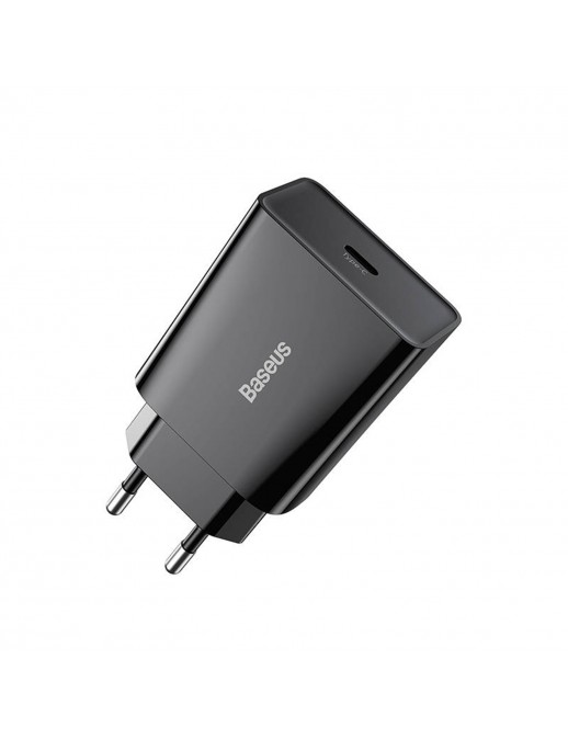 CCFS-SN01 Baseus CCFS-SN01 Mini Quick Charger Caricatore Alimentatore Da Rete USB-C 20W 3A Nero