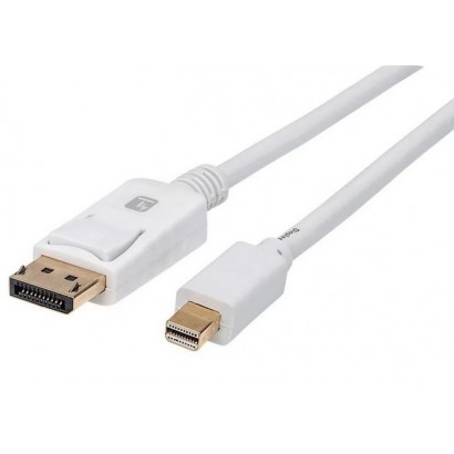 MDP-020T4K Techly Cavo Video Mini DisplayPort Maschio a DisplayPort Maschio 4K 60Hz 2m Bianco