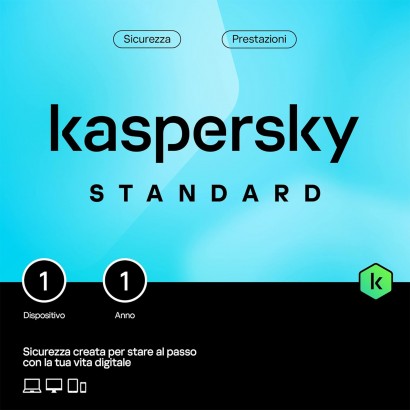KL1041TOAFS-CARD Kaspersky Standard Antivirus Protection Card (1 Dispositivo, 1 Anno, card fisica)
