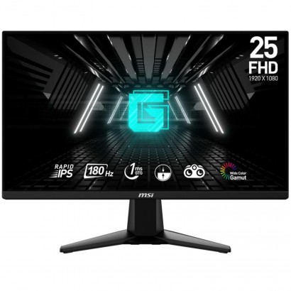 9S6-3BC01M-002 MSI G255F Monitor Gaming 24.5" (1920 x 1080) IPS FULL HD 180 HZ 1ms 2 HDMI 1 DisplayPort