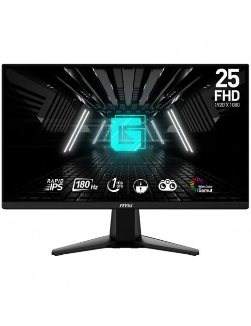 9S6-3BC01M-002 MSI G255F Monitor Gaming 24.5" (1920 x 1080) IPS FULL HD 180 HZ 1ms 2 HDMI 1 DisplayPort