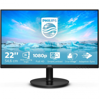 221V8/00 Monitor 21.5" (22") Philips 221V8/00 LED Full HD 16:9 VA HDMI VGA 75 Hz