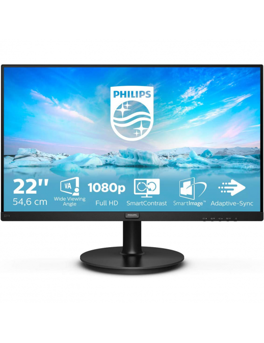 221V8/00 Monitor 21.5" (22") Philips 221V8/00 LED Full HD 16:9 VA HDMI VGA 75 Hz