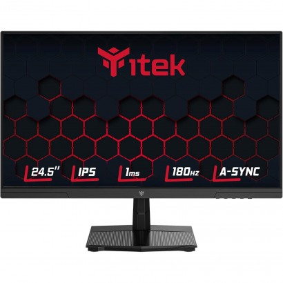 ITMF24I181FHD2 ITEK Monitor GGF 24.5", FHD 1920x1080, IPS, 180Hz, 16:9, 1ms, HDMI, DP, HDR, Adaptive Sync