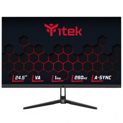 ITMF24V261FHD ITEK Monitor GGF 24.5", FHD 1920x1080, VA- 260Hz- 16:9- 1ms- HDMI- DP- HDR- RGB, Adaptive Sync
