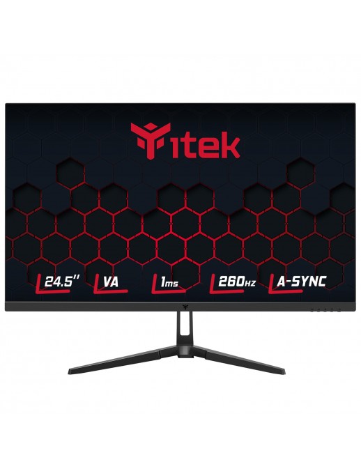 ITMF24V261FHD ITEK Monitor GGF 24.5", FHD 1920x1080, VA- 260Hz- 16:9- 1ms- HDMI- DP- HDR- RGB, Adaptive Sync