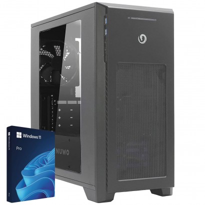 DESK250-W11 PC Computer Assemblato Intel i3-14100, Ram 16GB DDR4, SSD NVMe 500GB, Windows 11 Pro, WiFi, Bluetooth