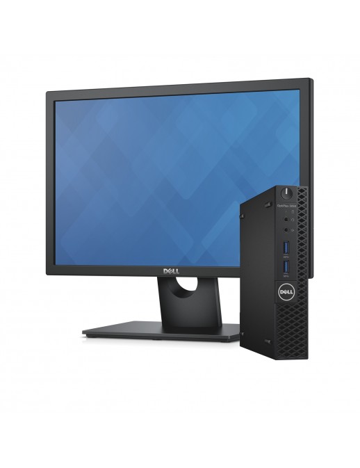 COMBO-DELL PC + Monitor 19.5" Ricondizionato Dell Optiplex 3050 Mini Intel i5-6400T Ram 8GB SSD 512GB Freedos (Ricondizionato)