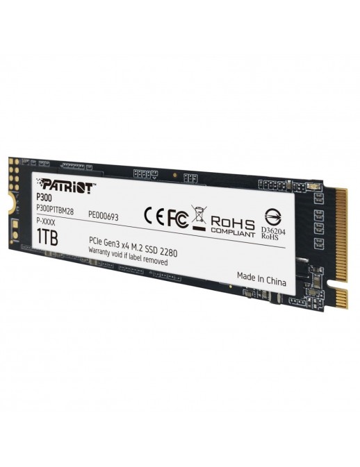 P300P1TBM28 Patriot SSD 1TB P300 M.2 NVMe PCIe Gen 3.0