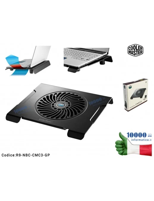 R9-NBC-CMC3-GP Supporto per Notebook COOLER MASTER Base Ventilata NotePal CMC3