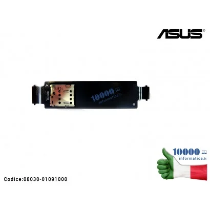 08030-01091000 Cavo Collegamento IO FPC R2.1A Connettore Lettore SIM ASUS ZenFone 5 A500CG (T00F)