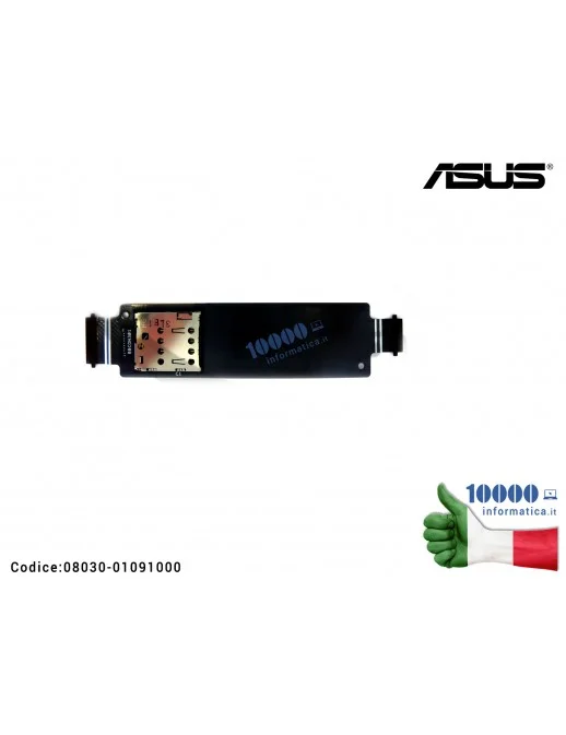 08030-01091000 Cavo Collegamento IO FPC R2.1A Connettore Lettore SIM ASUS ZenFone 5 A500CG (T00F)